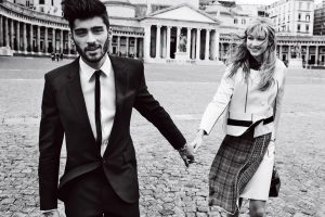 ZAYN MALIK AND GIGI HADID ROMANTIC POSE FOR VOGUE MAGAZINE. THE PHOTO SHOOT WAS PERFORMED IN NAPLES IN ITALY BY FAMED PHOTOGRAPHER MARIO TESTINO